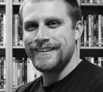DR OF MOVIES Black and White photo of Duncan McLean