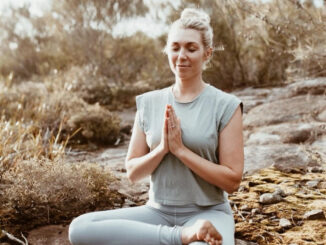 Image of Melissa Kitchen in yoga pose