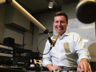 Radio Host in studio