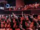 Fans filming concert